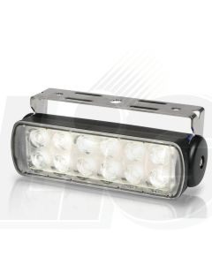 Hella 2LT980670201 Sea Hawk LED Floodlight - Bracket Mount (Spot Light, Black Housing)