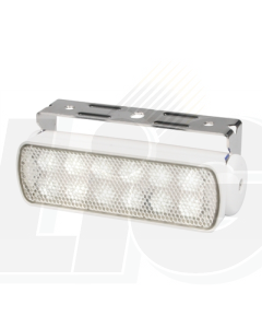 Hella 2LT980670311 Sea Hawk LED Floodlights - Bracket Mount (Spread Light, White Housing)