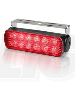 Hella 2LT980670341 Sea Hawk LED Floodlights - Bracket Mount (Red Spread Light, Black Housing)