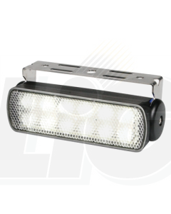 Hella 2LT980670301 Sea Hawk LED Floodlights - Bracket Mount (Spread Light, Black Housing)