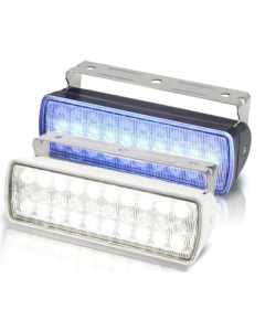 Hella 2LT980950071 Sea Hawk-XL Dual Colour LED Spread Floodlight - White/Blue (White Housing)