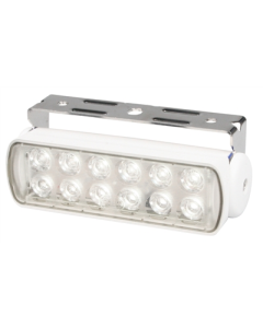 Hella 2LT980670211 Sea Hawk LED Floodlight - Bracket Mount (Spot Light, White Housing)