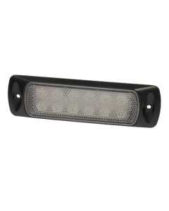 Hella 2LT980747101 Sea Hawk LED Floodlights - Recess Mount (Spread Light, Black Housing)